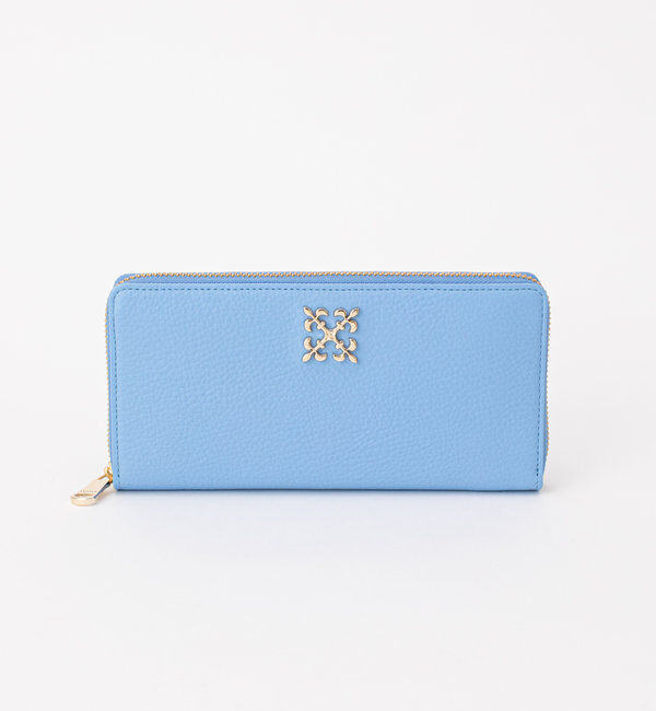  「モノグラムプレートラウンドジップウォレット」|財布|