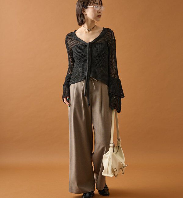  「ドロストダブルベルトパンツ」|チノ|