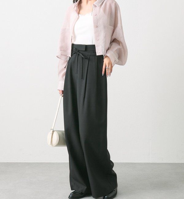  「ドロストダブルベルトパンツ」|チノ|