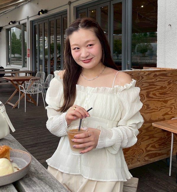  「【@__misa__03企画】シャーリングブラウス」|シャツ・ブラウス|