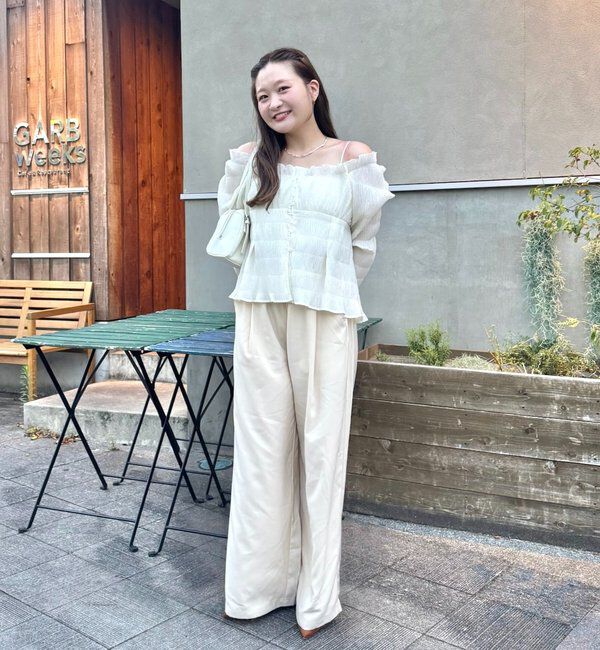  「【@__misa__03企画】シャーリングブラウス」|シャツ・ブラウス|