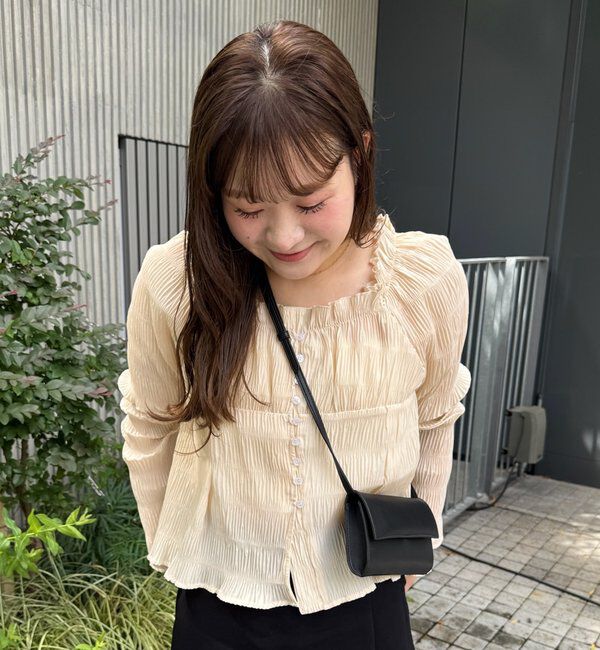  「【@__misa__03企画】シャーリングブラウス」|シャツ・ブラウス|