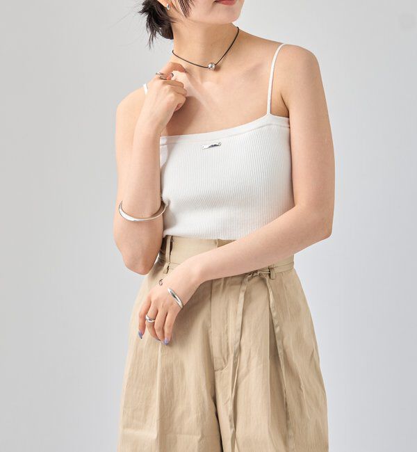  「パット付き ニットキャミソール」|キャミソール|