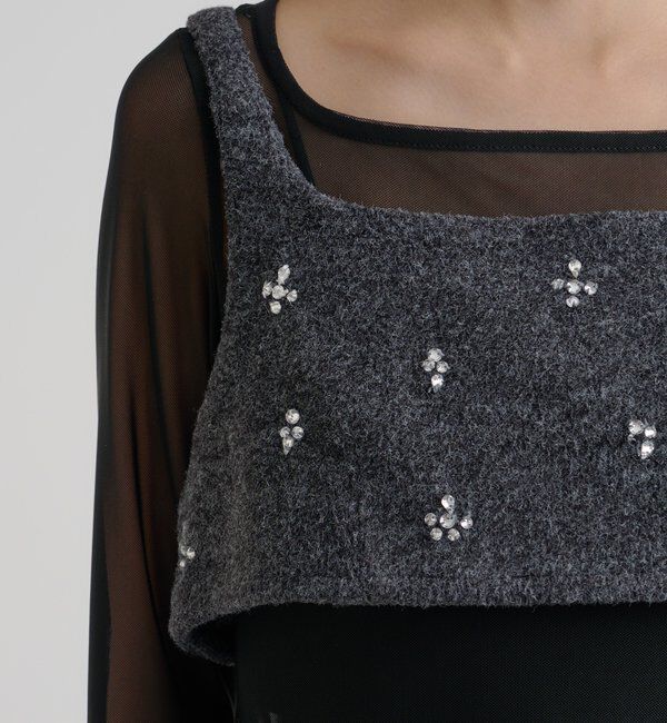  「ウールライク ビジュービスチェ」|シャツ・ブラウス|