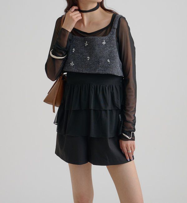  「ウールライク ビジュービスチェ」|シャツ・ブラウス|