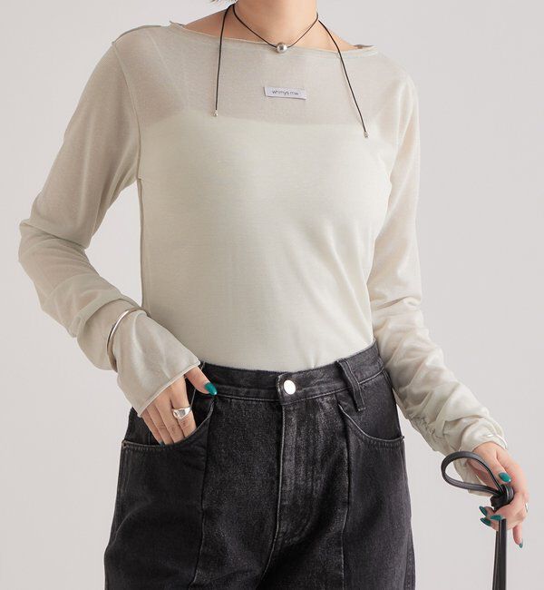  「ラメチュールプルオーバー」|Tシャツ・カットソー|