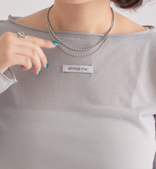  「ラメチュールプルオーバー」|Tシャツ・カットソー|