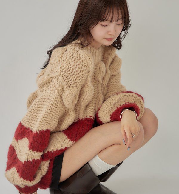  「ぽこぽこウェーブニット」|ニット・セーター|