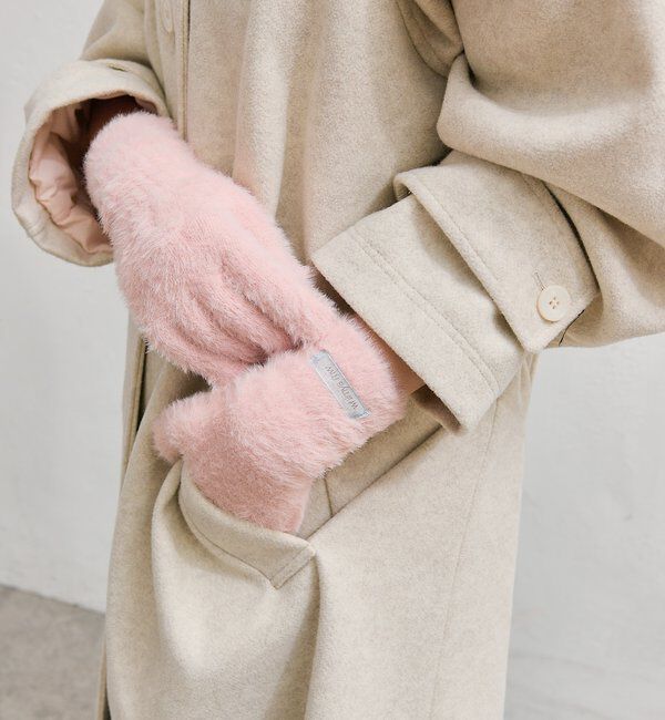  「タグ付きニットグローブ」|手袋|