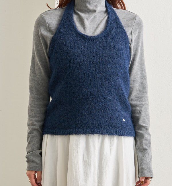  「ふわふわホルターニットビスチェ」|ニット・セーター|