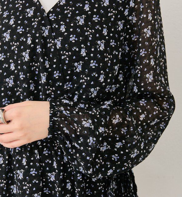  「カシュクールフラワーミニワンピース」|ワンピース|