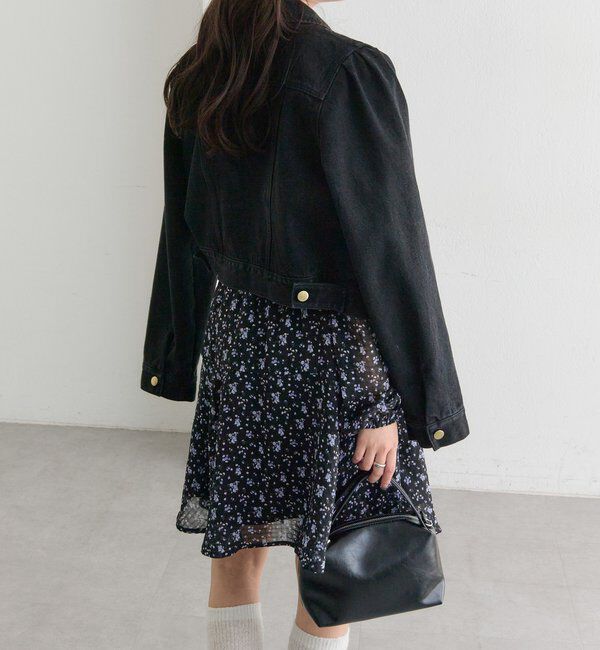  「カシュクールフラワーミニワンピース」|ワンピース|