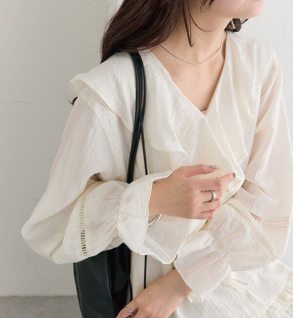  「ラッフルティアードミニワンピース」|ワンピース|