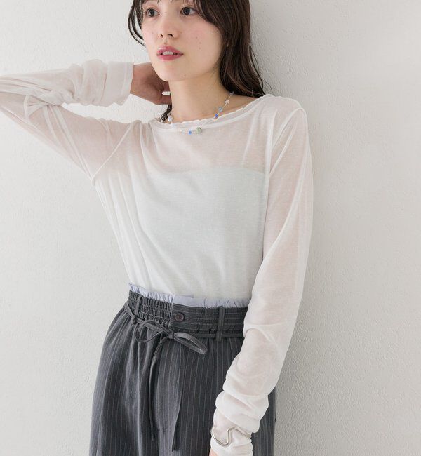  「チュールタグシアーロンT」|Tシャツ・カットソー|