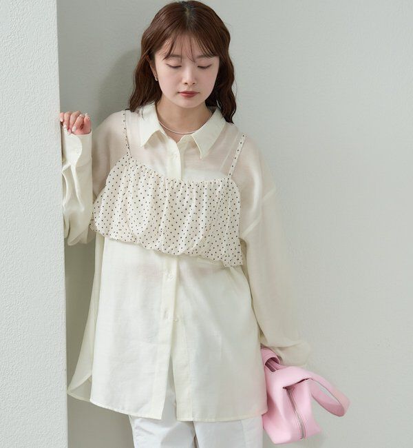  「シアーシャツビスチェSET」|シャツ・ブラウス|