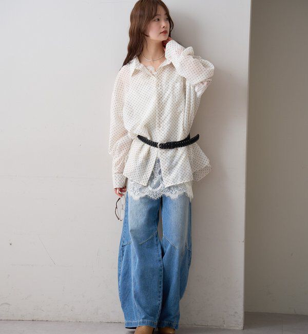  「シアーシャツビスチェSET」|シャツ・ブラウス|