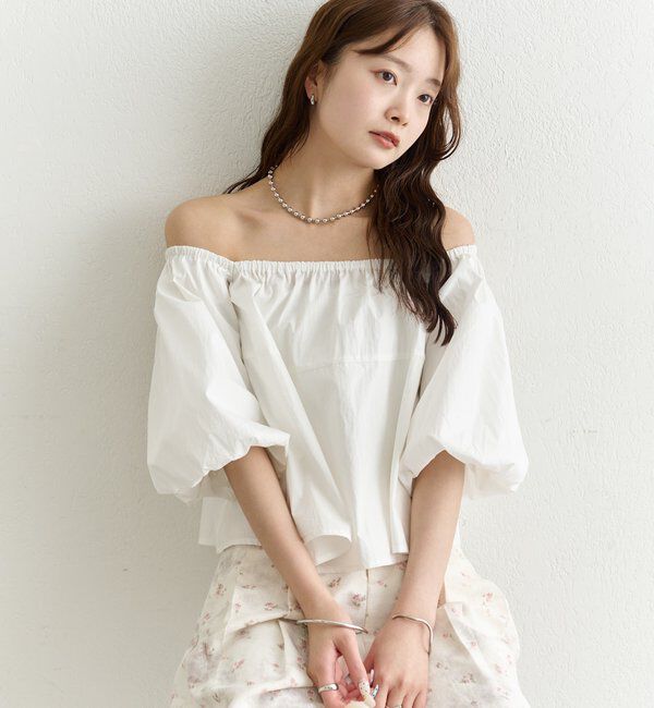  「オフショル袖バルーンブラウス」|シャツ・ブラウス|
