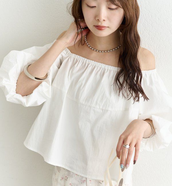  「オフショル袖バルーンブラウス」|シャツ・ブラウス|