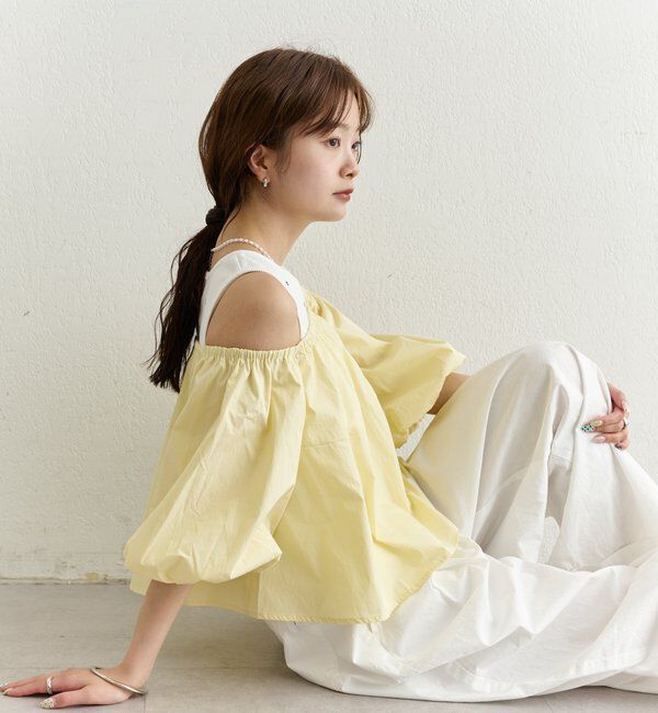  「オフショル袖バルーンブラウス」|シャツ・ブラウス|