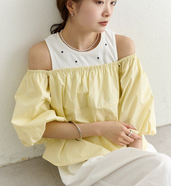  「オフショル袖バルーンブラウス」|シャツ・ブラウス|