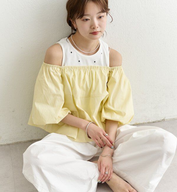  「オフショル袖バルーンブラウス」|シャツ・ブラウス|