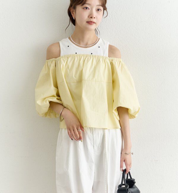  「オフショル袖バルーンブラウス」|シャツ・ブラウス|