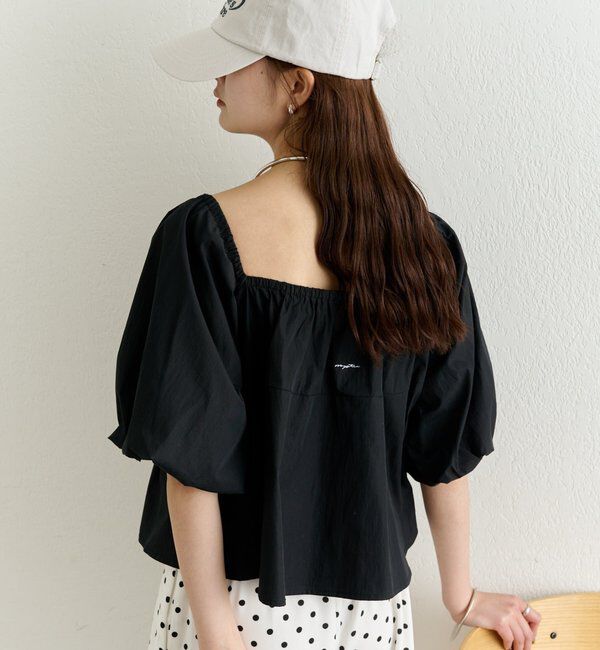  「オフショル袖バルーンブラウス」|シャツ・ブラウス|ブラック