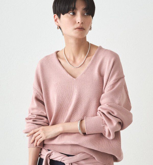  「コットンVニット」|ニット・セーター|