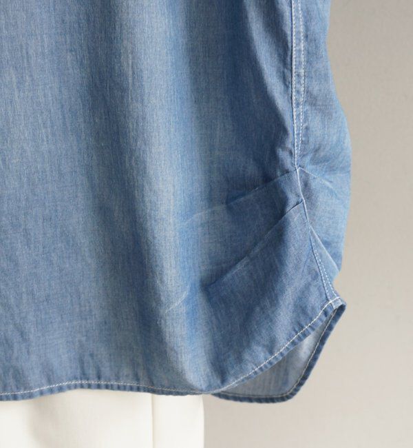  「【@_shirabe.s_コラボ】シアーデニムタックシャツ」|シャツ・ブラウス|
