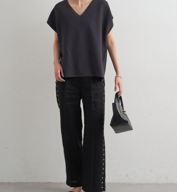  「リネンスタッズパンツ」|チノ|