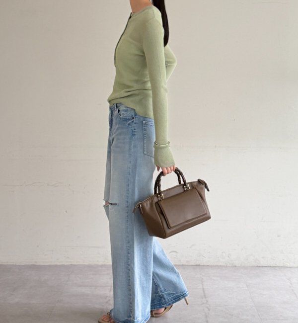  「シアーリブヘンリーニット」|ニット・セーター|