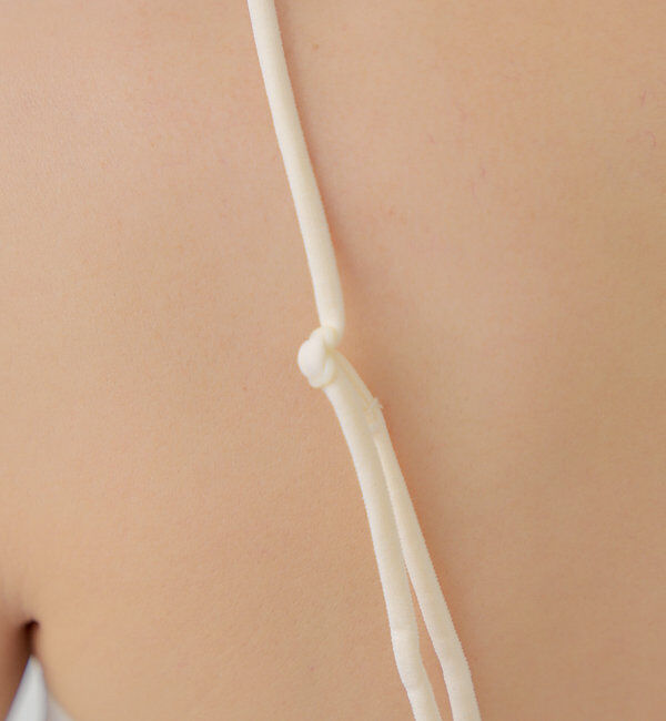  「【6色展開】バックオープンリブキャミ」|キャミソール|