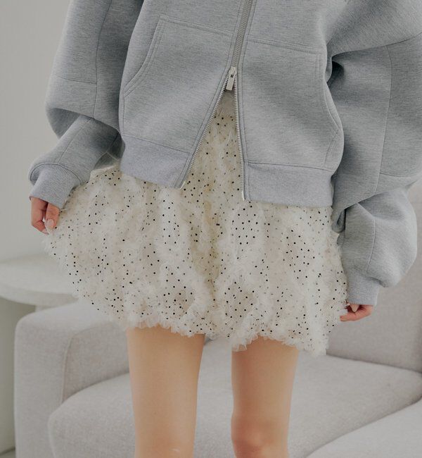  「チュールティアードバルーンショートパンツ」|チノ|