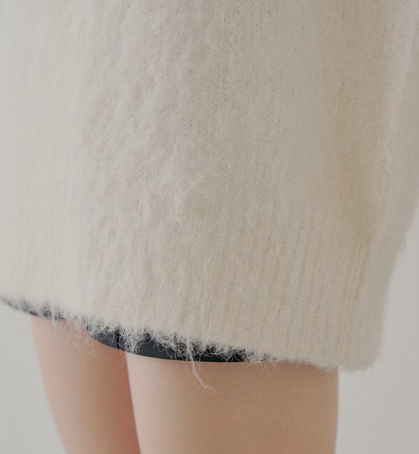  「2wayバックオープンベロアリボンルーズニット」|ニット・セーター|