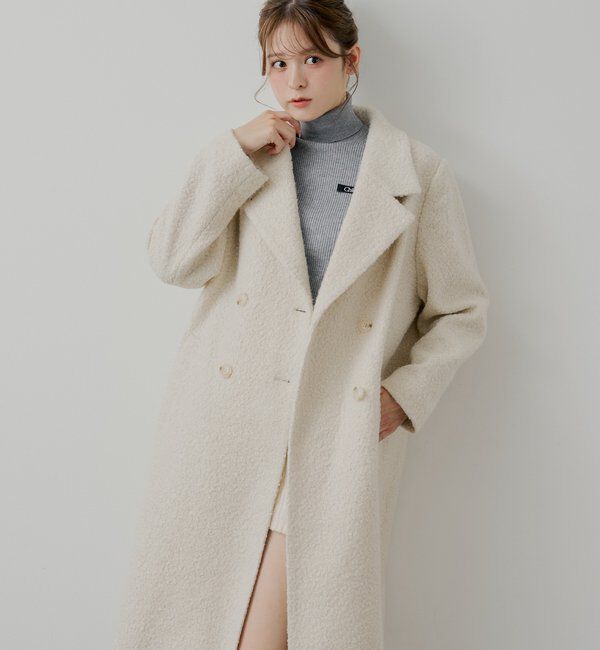  「胸ロゴラメタートルニット」|ニット・セーター|