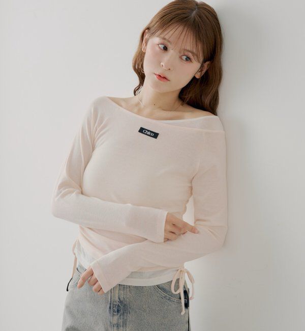  「ワンショルレイヤードTシャツ」|Tシャツ・カットソー|