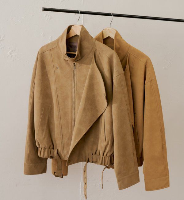  「スタンドカラーレザールーズジャケット」|その他|