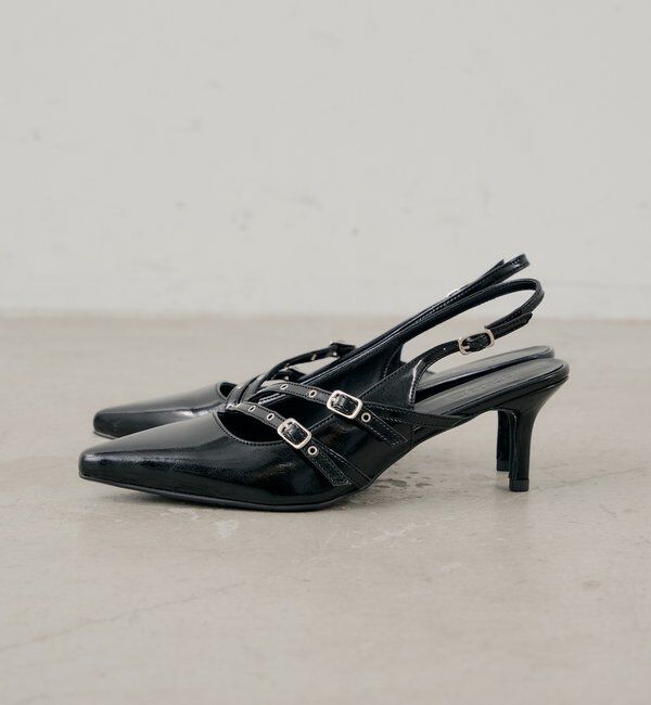  「ベルト付きミュール」|パンプス|