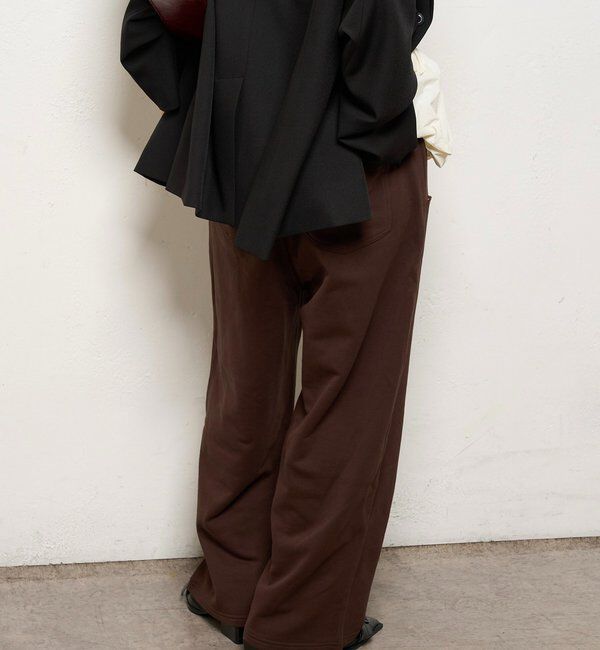  「【低身長・高身長対応】スラッシュポケットスウェットイージーパンツ」|チノ|