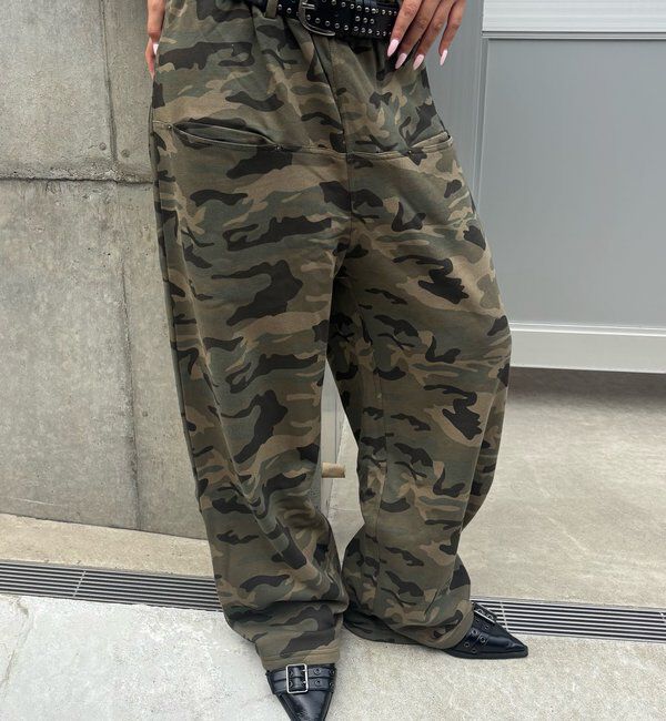  「【低身長・高身長対応】スラッシュポケットスウェットイージーパンツ」|チノ|