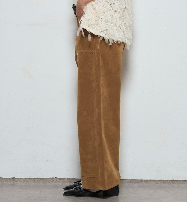  「スウェードダブルニーパンツ」|チノ|