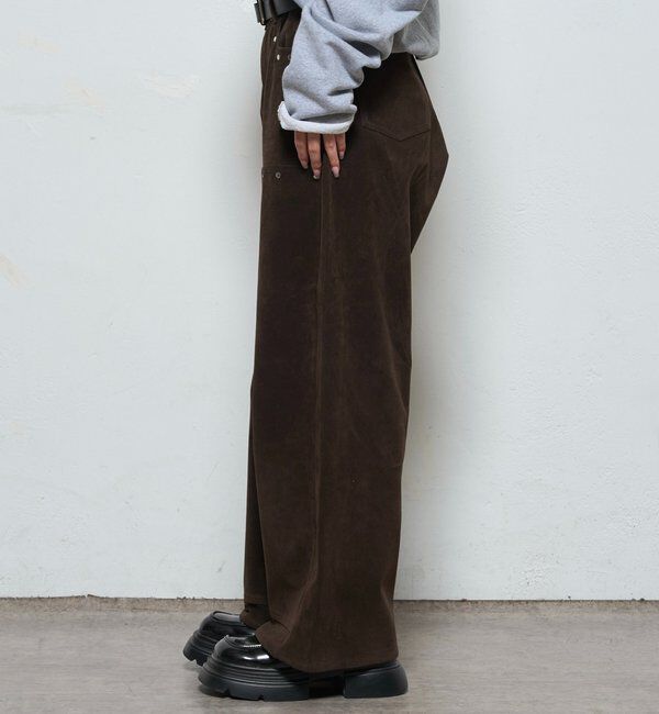  「スウェードダブルニーパンツ」|チノ|