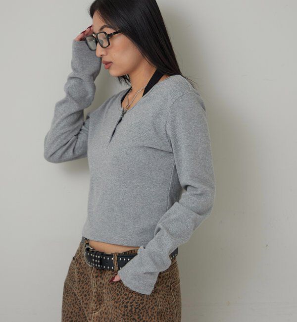  「リングドットL/Sトップス」|Tシャツ・カットソー|