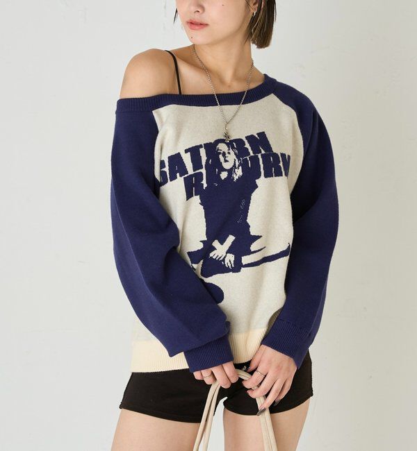  「シャーロットオフショルニット」|ニット・セーター|