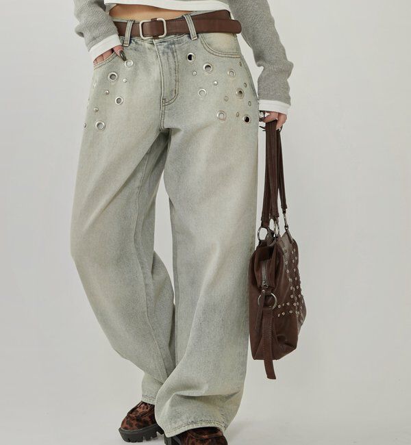  「アイレットローライズデニム」|デニム|