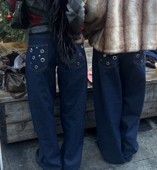  「アイレットローライズデニム」|デニム|