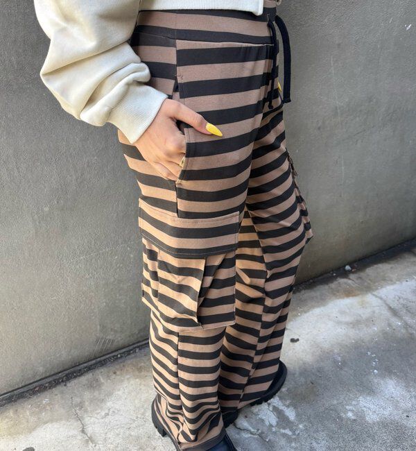  「カットボーダーカーゴパンツ」|チノ|