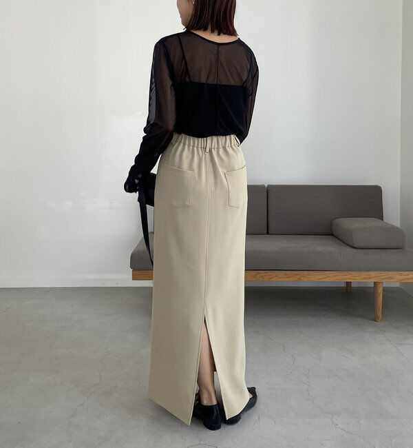  「【累計1万枚突破/全骨格◎/低身長サイズ】マキシIラインスカート」|スカート|