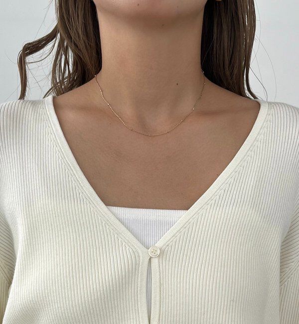  「【スタイルアップ効果◎】裾シャーリングリブカーディガン」|カーディガン|