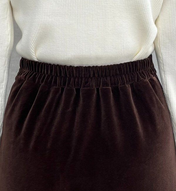  「【低身長サイズあり】ベロアIラインスカート」|スカート|